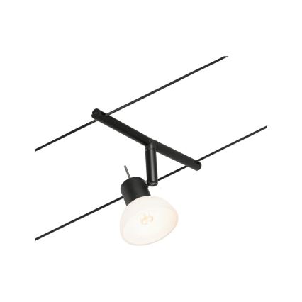 Paulmann 94450 - Set 5xGU5,3/10W Reflektorska lampa za šinski sastav SHEELA 230V crno