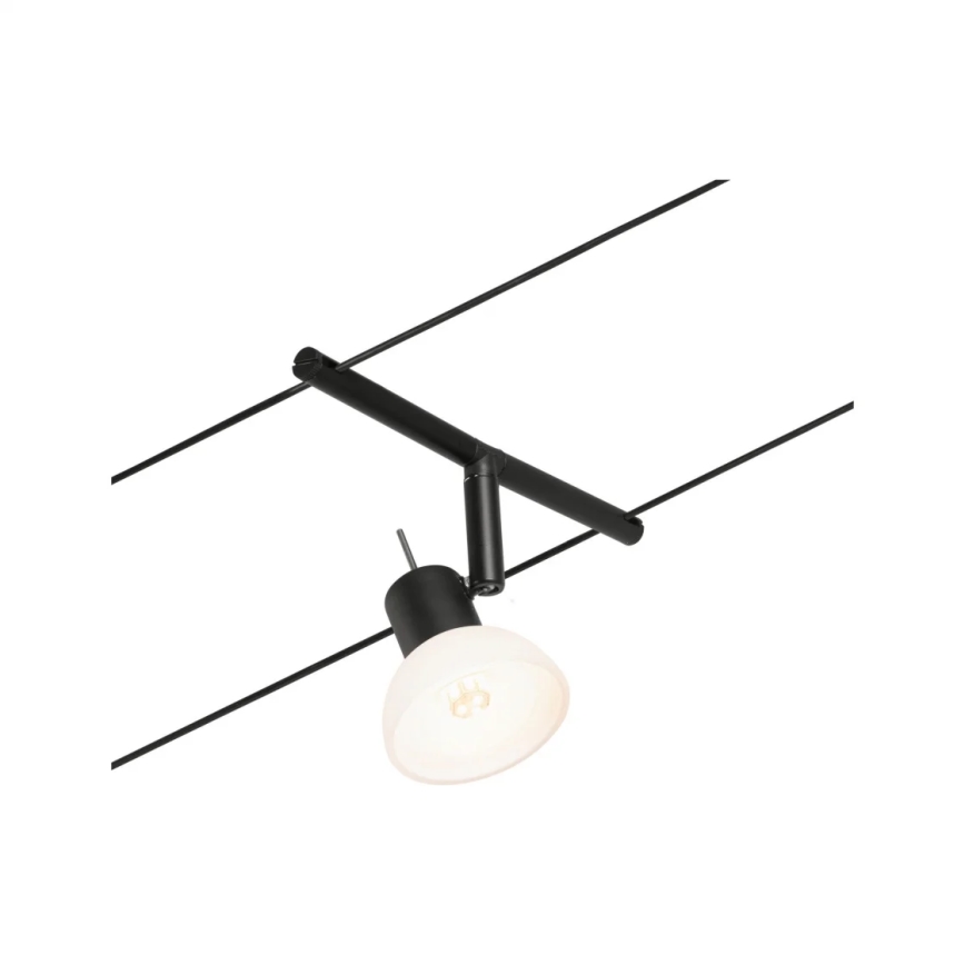 Paulmann 94450 - Set 5xGU5,3/10W Reflektorska lampa za šinski sastav SHEELA 230V crno