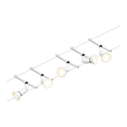 Paulmann 94458 - Set 5xGU5,3/10W Reflektorska lampa za šinski sastav SALT 230V bela