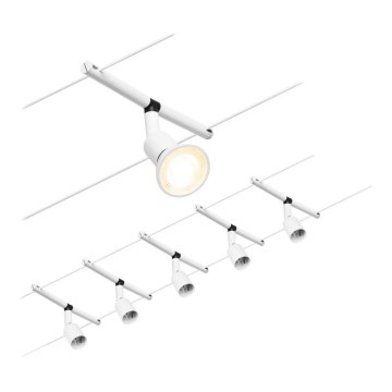 Paulmann 94458 - Set 5xGU5,3/10W Reflektorska lampa za šinski sastav SALT 230V bela