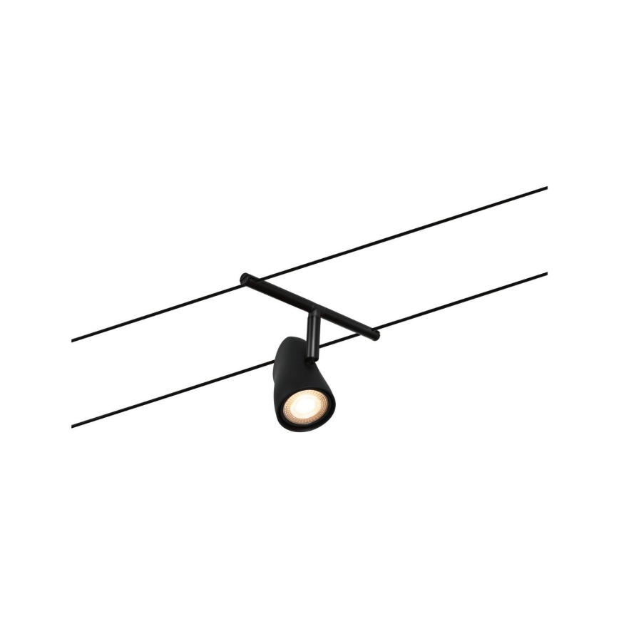 Paulmann 94469 - Set 5xGU5,3/10W Reflektorska lampa za šinski sastav CUP 230V crno