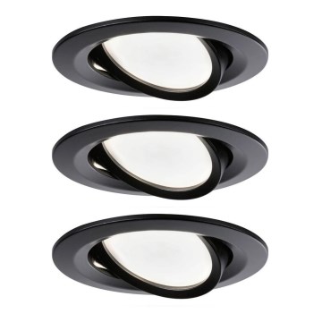 Paulmann 94471 - Komplet 3x LED/6W IP23 kupatilska ugradna plafonska svetla NOVA 230V