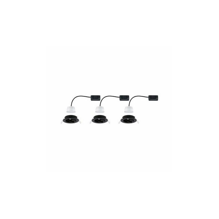 Paulmann 94471 - Set 3xLED/6W IP23 ugradbena lampa za kupatilo NOVA 230V
