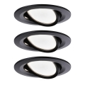 Paulmann 94472 - Komplet 3xLED/6W IP23 prigušiva ugradna svetiljka za kupatilo NOVA 230V