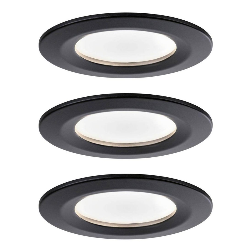 Paulmann 94473 - Set 3xLED/6W IP44 ugradbena lampa za kupatilo NOVA 230V