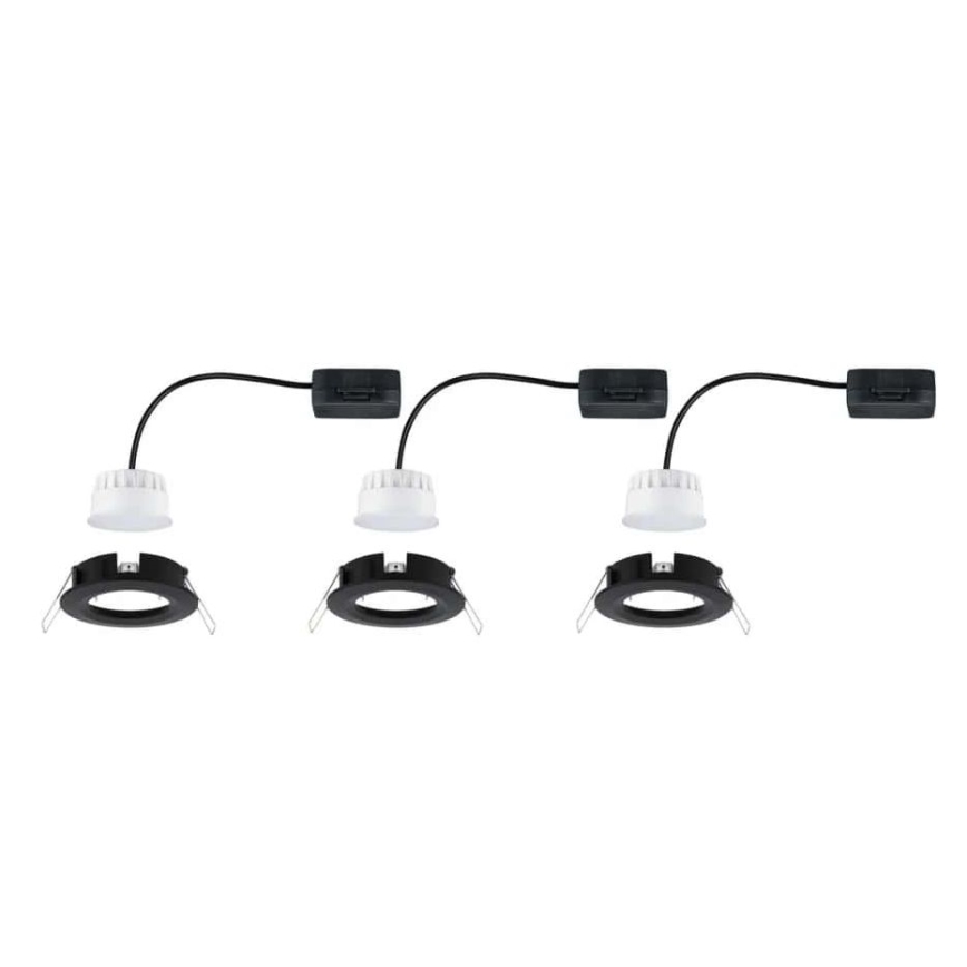Paulmann 94473 - Set 3xLED/6W IP44 ugradbena lampa za kupatilo NOVA 230V