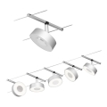 Paulmann 94475 - Set 5xLED/5W Reflektorska lampa za šinski sastav CIRCLE 230V mat krom