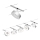 Paulmann 94475 - Set 5xLED/5W Reflektorska lampa za šinski sastav CIRCLE 230V mat krom