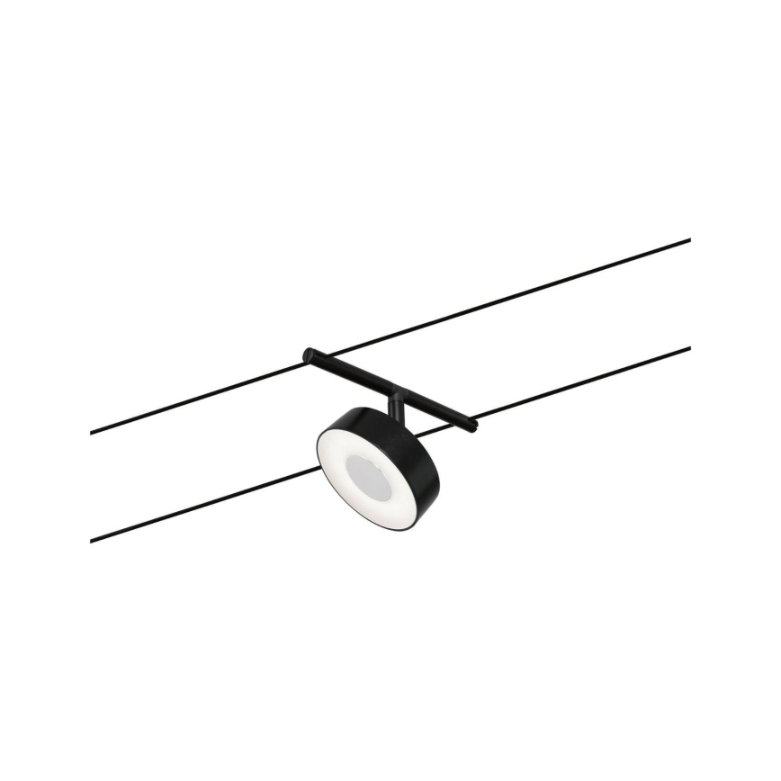 Paulmann 94479 - Set 5xLED/5W Reflektorska lampa za šinski sastav CIRCLE 230V crno