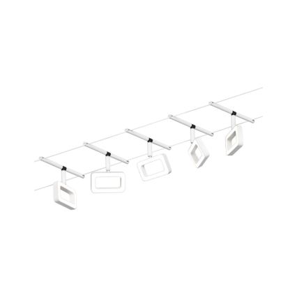 Paulmann 94483 - Set 5xLED/4,8W Reflektorska lampa za šinski sastav FRAME 230V bela