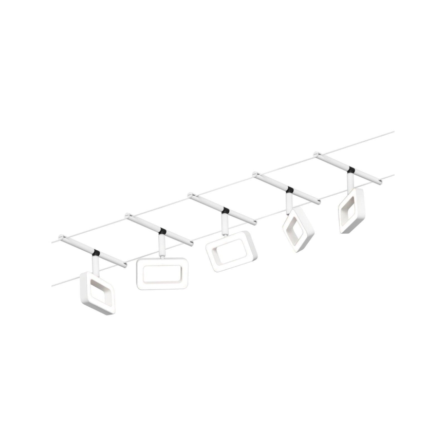 Paulmann 94483 - Set 5xLED/4,8W Reflektorska lampa za šinski sastav FRAME 230V bela
