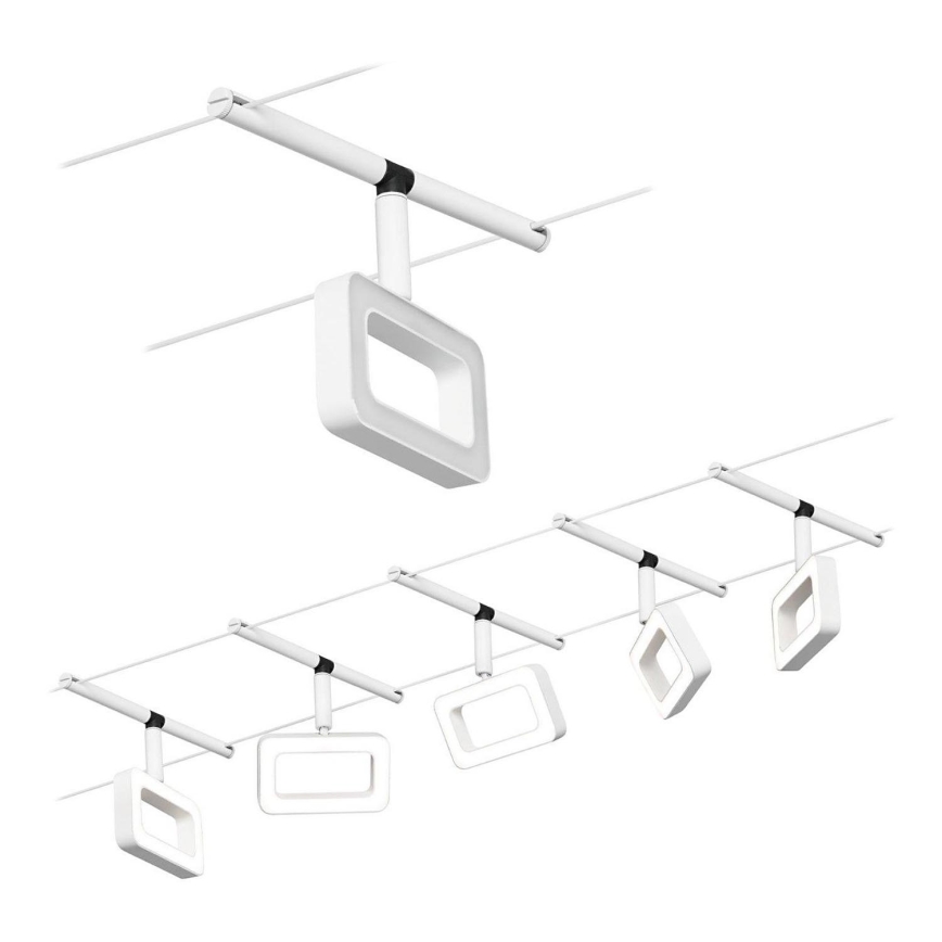 Paulmann 94483 - Set 5xLED/4,8W Reflektorska lampa za šinski sastav FRAME 230V bela