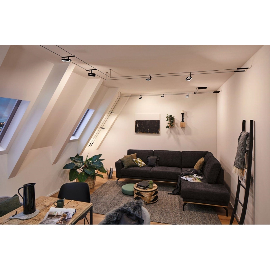 Paulmann 94485 - KOMPLET 5xLED/4,8W spot svetiljki za sajlni sistem FRAME 230V, crne