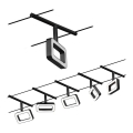 Paulmann 94485 - Set 5xLED/4,8W Reflektorska lampa za šinski sastav FRAME 230V crno