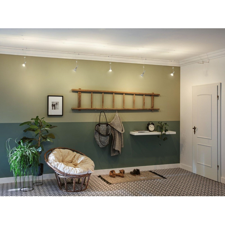 Paulmann 94487 - 1xGU5,3/50W Spot reflektor za sajlni sistem COMET, 230V, mat hrom