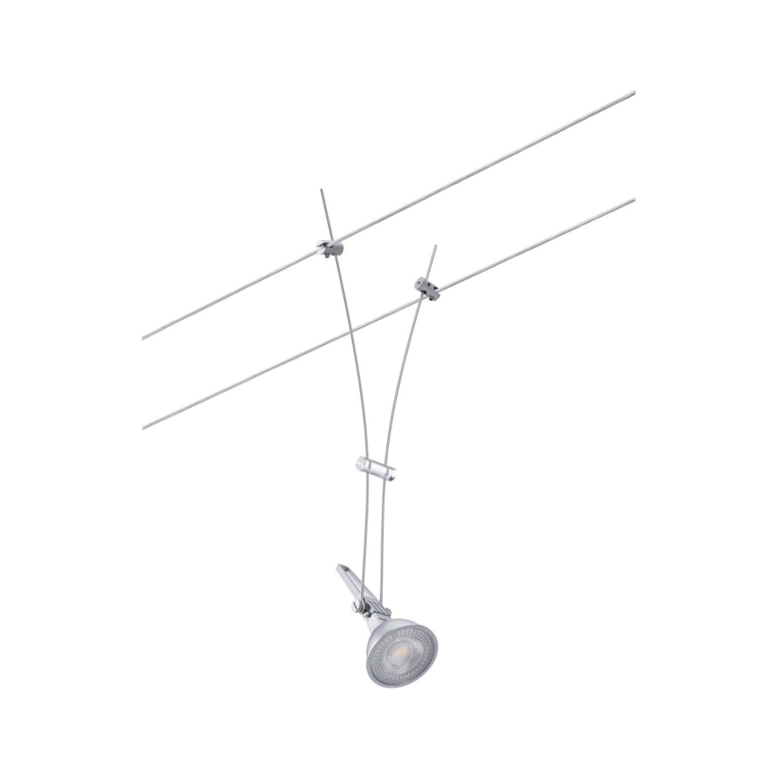 Paulmann 94487 - 1xGU5,3/50W Spot reflektor za sajlni sistem COMET, 230V, mat hrom