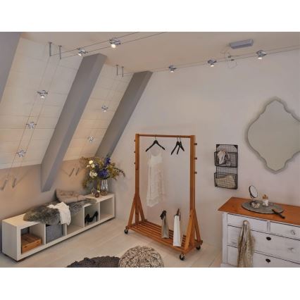 Paulmann 94490 - KOMPLET 8xGU5,3/7,5W spot svetiljki za sajlni sistem CARDAN 230V mat hrom