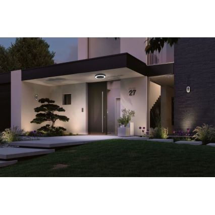 Paulmann 94526 - LED/14W IP44 Spoljašnja plafonjera sa senzorom CIRCULA 230V