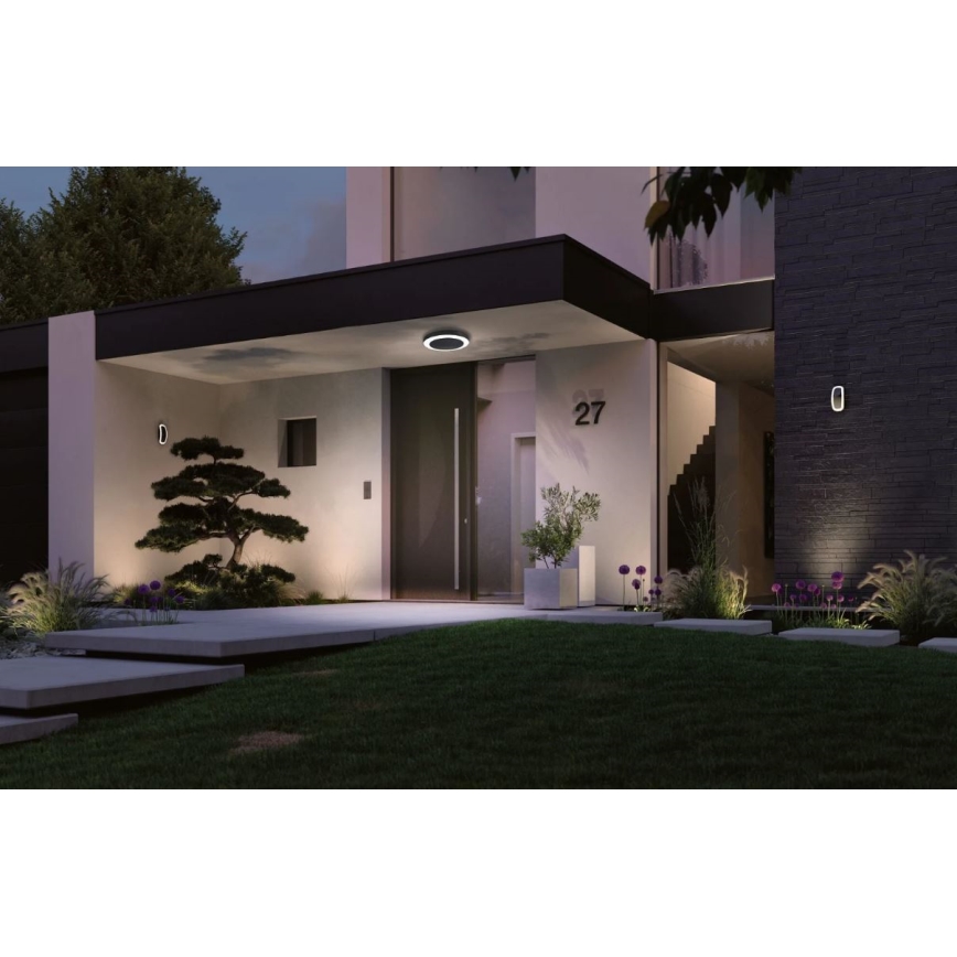 Paulmann 94526 - LED/14W IP44 Spoljašnja plafonjera sa senzorom CIRCULA 230V