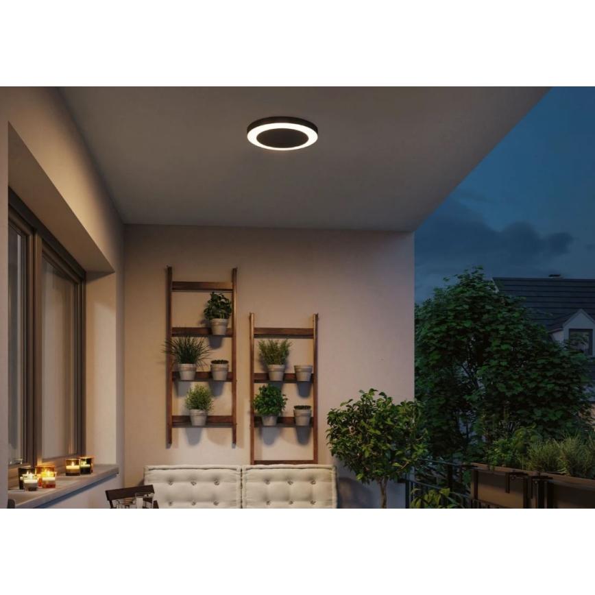 Paulmann 94526 - LED/14W IP44 Spoljašnja plafonjera sa senzorom CIRCULA 230V
