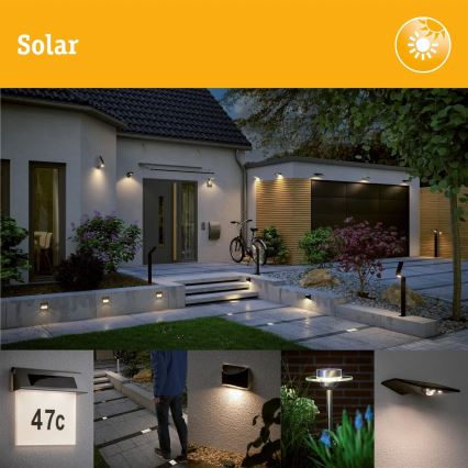 Paulmann 94578 - LED/0,1W IP67 Solarna ugradbena lampa DOMENIC 1,2V 1500 mAh