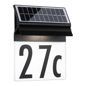 Paulmann 94694 - LED/0,2W IP44 Solarni kućni broj NEDA 3,7V 1800 mAh