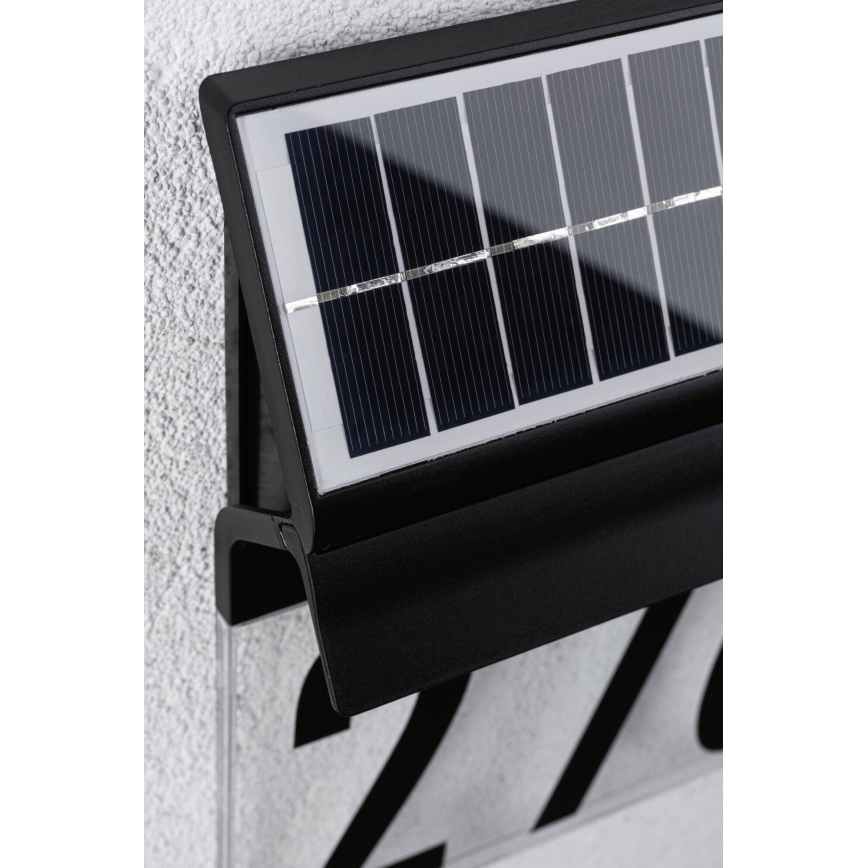 Paulmann 94694 - LED/0,2W IP44 Solarni kućni broj NEDA 3,7V 1800 mAh