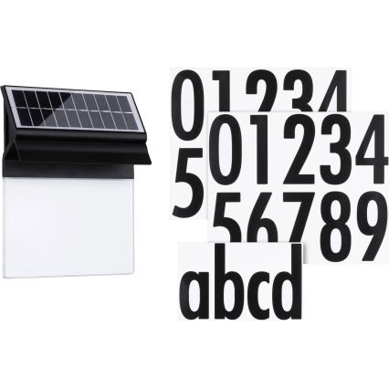 Paulmann 94694 - LED/0,2W IP44 Solarni kućni broj NEDA 3,7V 1800 mAh