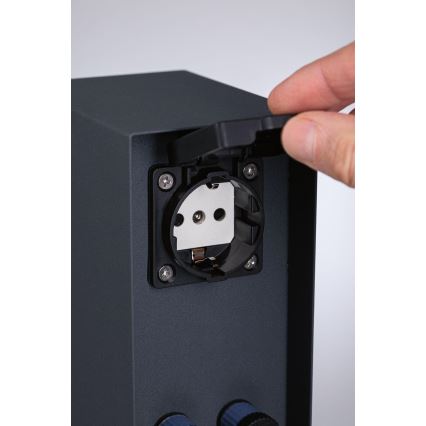 Paulmann 94700 - Spoljni stub sa utičnicama RIO 2U SCHUKO 230V IP44