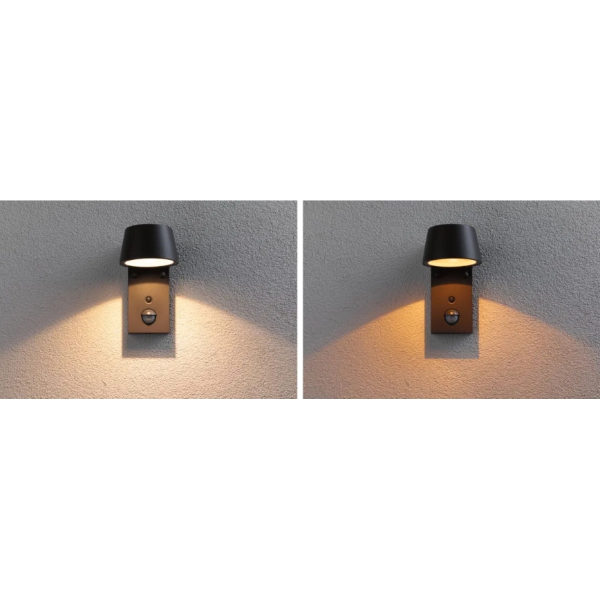 Paulmann 94714 - LED/6W IP44 Spoljašnja zidna lampa sa senzorom CAPERA 230V 2200/3000K