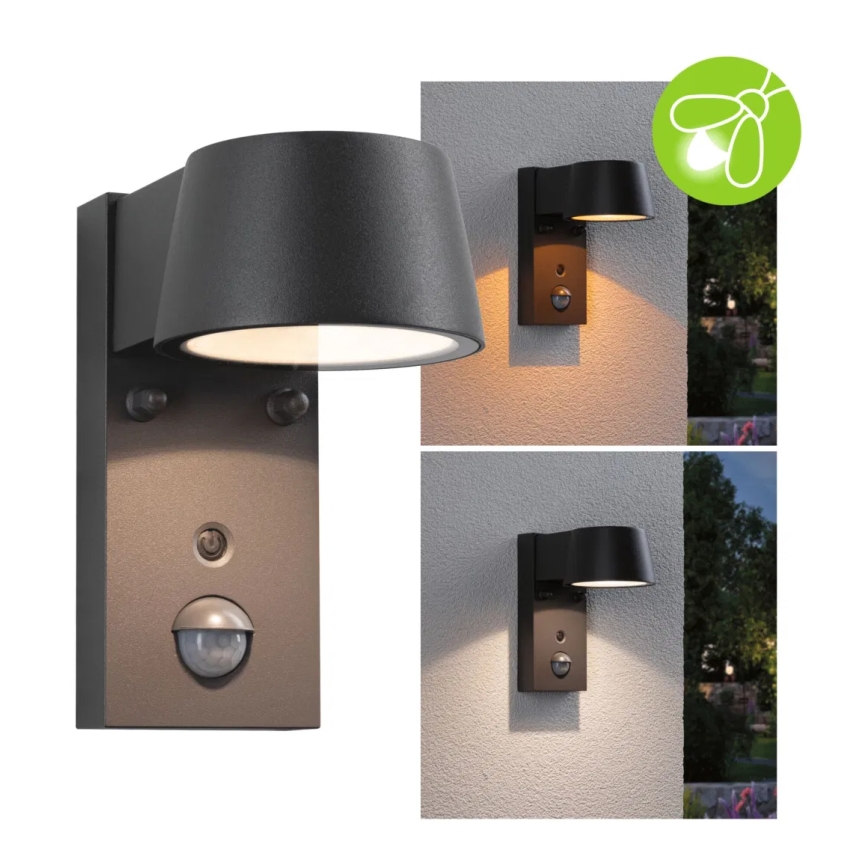 Paulmann 94714 - LED/6W IP44 Spoljašnja zidna lampa sa senzorom CAPERA 230V 2200/3000K