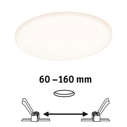 Paulmann 95386 - LED/15W IP44 Prigušiva ugradbena lampa za kupatilo SMART VELUNA 230V