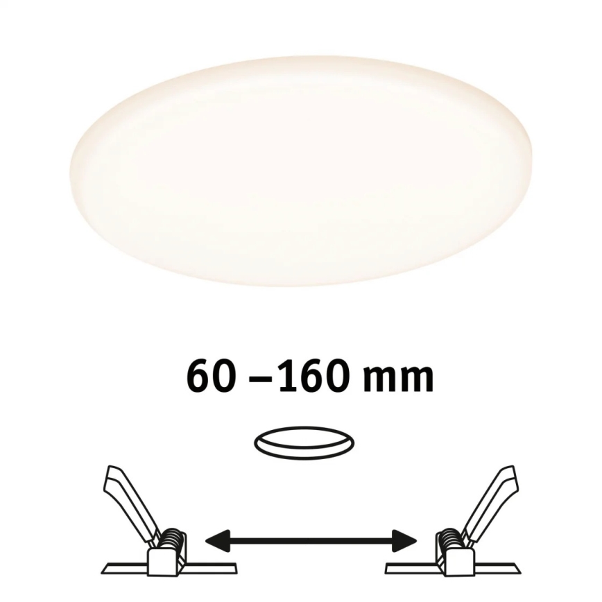 Paulmann 95386 - LED/15W IP44 Prigušiva ugradbena lampa za kupatilo SMART VELUNA 230V