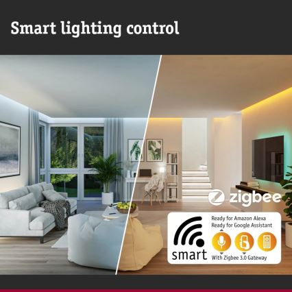 Paulmann 95386 - LED/15W IP44 Prigušiva ugradbena lampa za kupatilo SMART VELUNA 230V