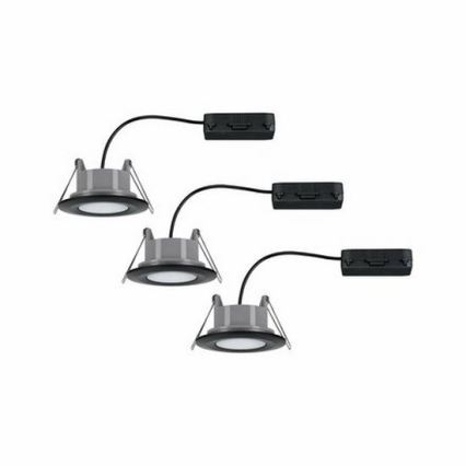 Paulmann 99991 - Set 3xLED/6W IP65 ugradbena lampa za kupatilo CALLA 230V