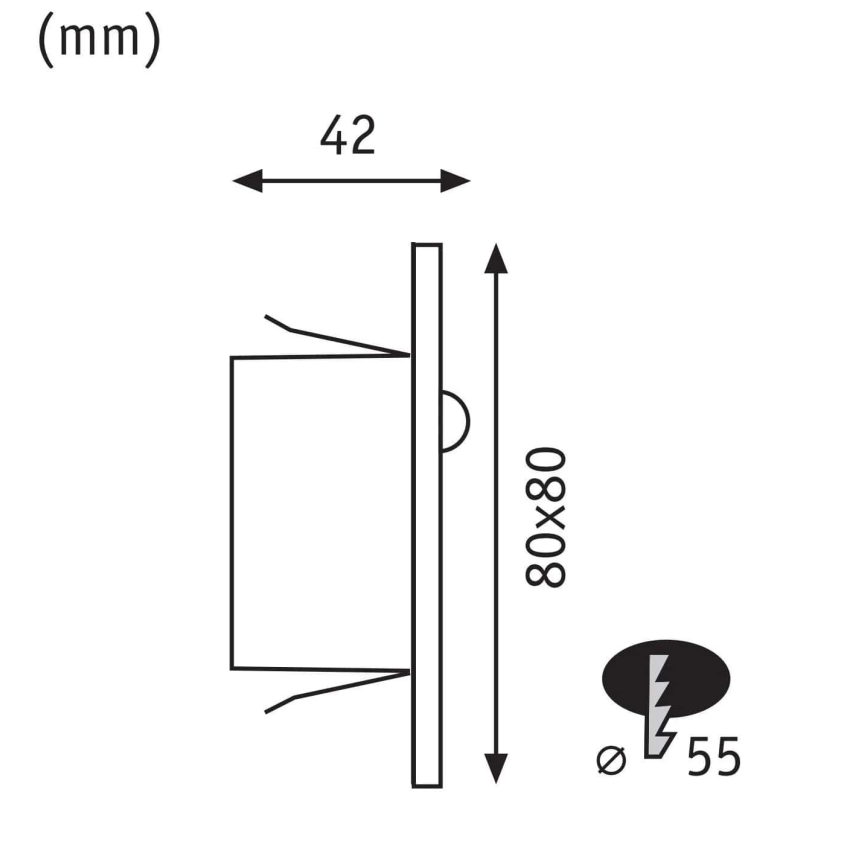 Paulmann  93133 - LED/1,2W Stubišna Lampa sa senzorom EDGE 230V bela