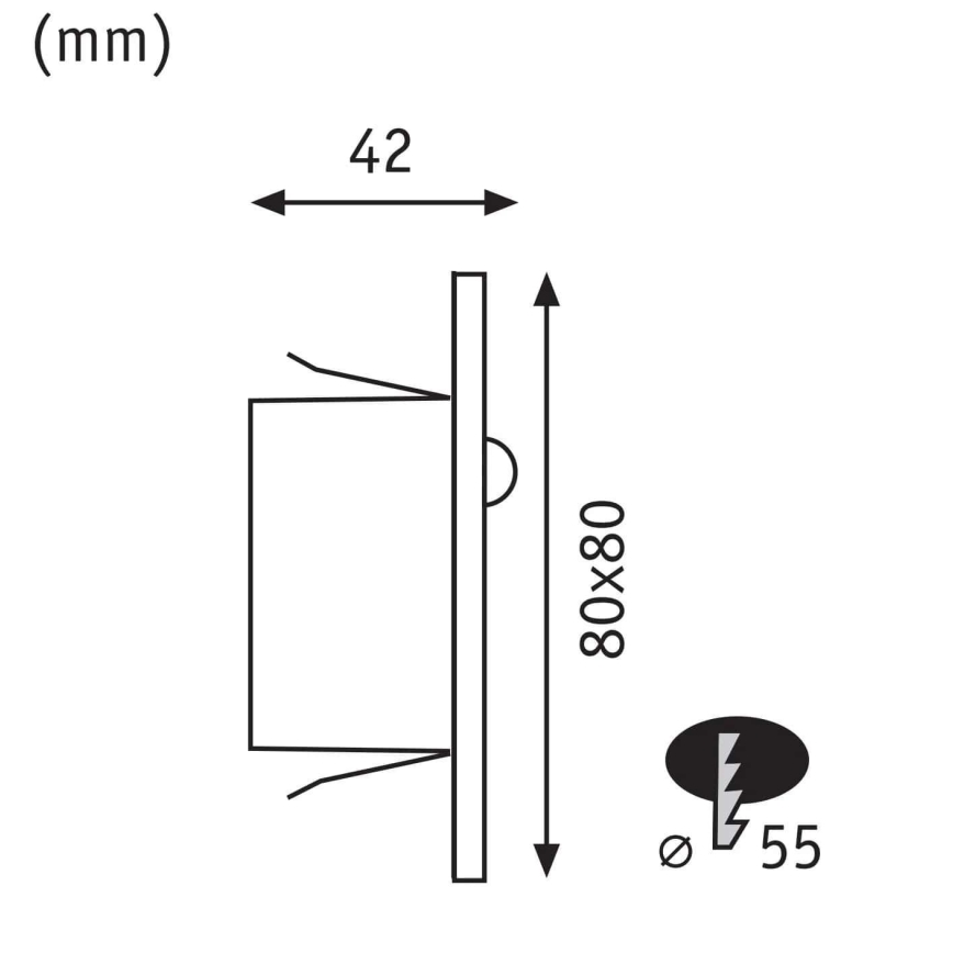 Paulmann  93134 - LED/1,2W Stubišna Lampa sa senzorom EDGE 230V mat krom