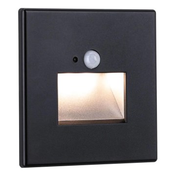 Paulmann  93135 - LED/1,2W Stubišna Lampa sa senzorom EDGE 230V crno