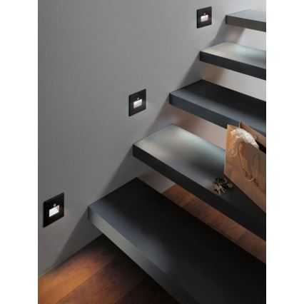 Paulmann  93135 - LED/1,2W Stubišna Lampa sa senzorom EDGE 230V crno
