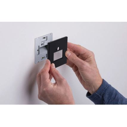 Paulmann  93135 - LED/1,2W Stubišna Lampa sa senzorom EDGE 230V crno