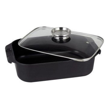 Pekač sa poklopcem TORO 6,5 l 34,5x10x24,5 cm crni