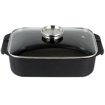 Pekač sa poklopcem TORO 6,5 l 34,5x10x24,5 cm crni