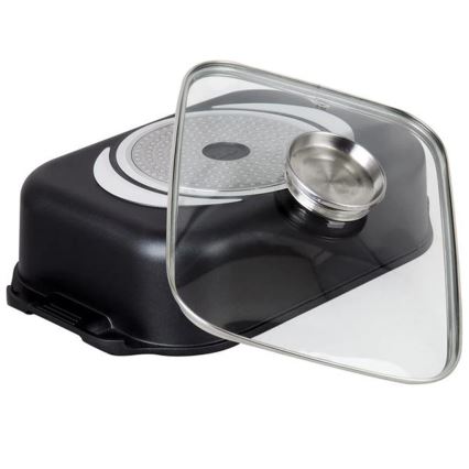 Pekač sa poklopcem TORO 6,5 l 34,5x10x24,5 cm crni