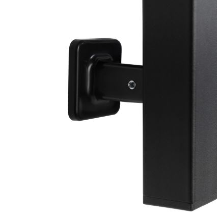 Merdevinski radijator za kupatilo sa termostatom LARGO 541W/230V 120,6 cm IP44 crni desni uglast