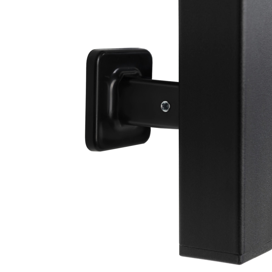 Kupatilski peškir-radijator sa termostatom AVANGARD 459W/230V 120,6 cm IP44 crni levi uglast