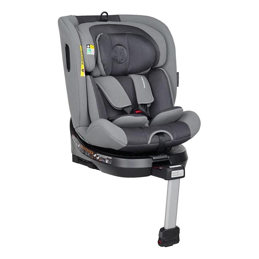 PETITE&MARS - Auto sedište TWISTGUARD PRO i-Size 40-150 cm (0-36 kg) sivo