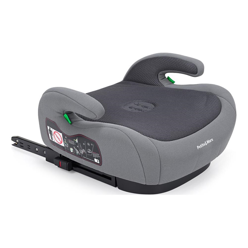 PETITE&MARS - Booster auto sedište OPTIMUS PRO i-Size 125-150 cm (22-36 kg) sivo