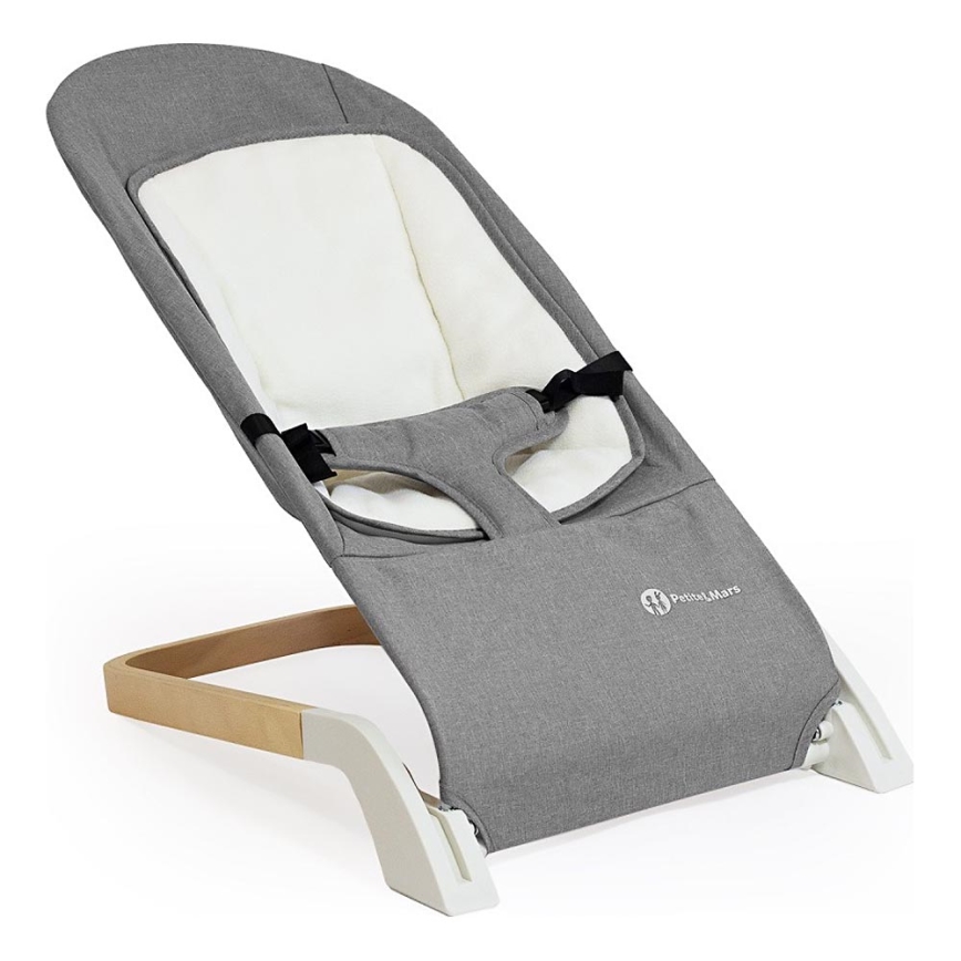 PETITE&MARS - Dečija ležaljka CALMY siva