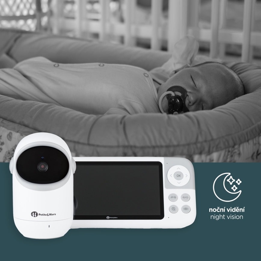 PETITE&MARS - Dečiji video monitor EVE 5.0 3,8 V 3050 mAh