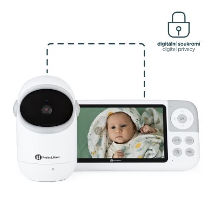 PETITE&MARS - Dečiji video monitor EVE 5.0 3,8 V 3050 mAh
